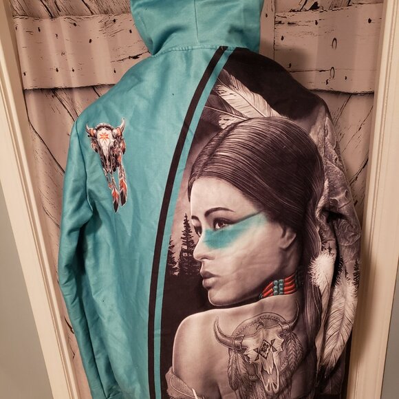 Native Woman Spirit Pullover Hoodie - Used - Good Condition - Large - Picture 6 of 8